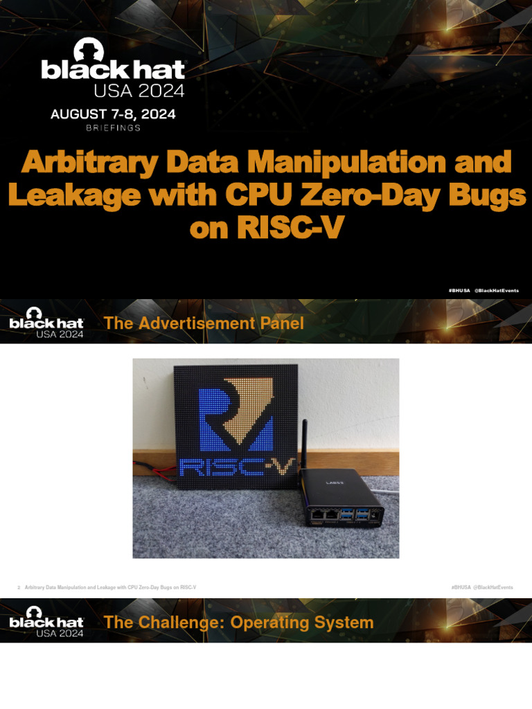RISC-V CPU Zero-Day Exploits Analysis | PDF | Visual Cortex | Central ...