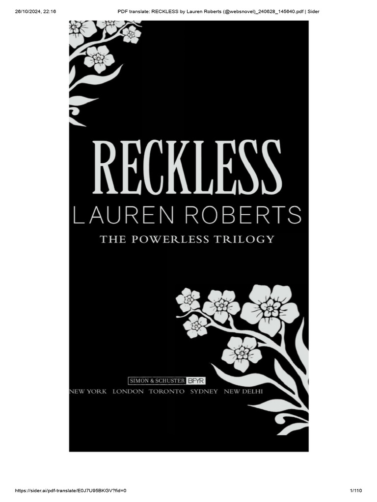 Reckless by Lauren Roberts PDF Download | PDF | Business | Home &amp; Garden