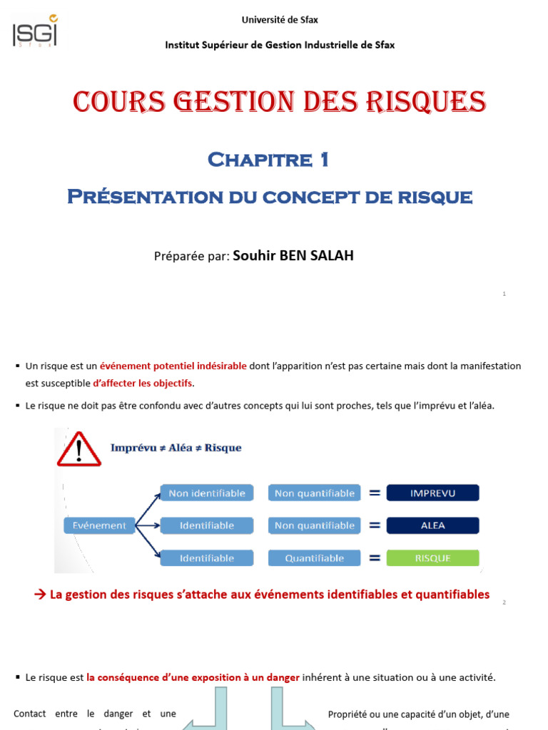 Introduction à la gestion des risques | PDF | Risque | Gestion des risques