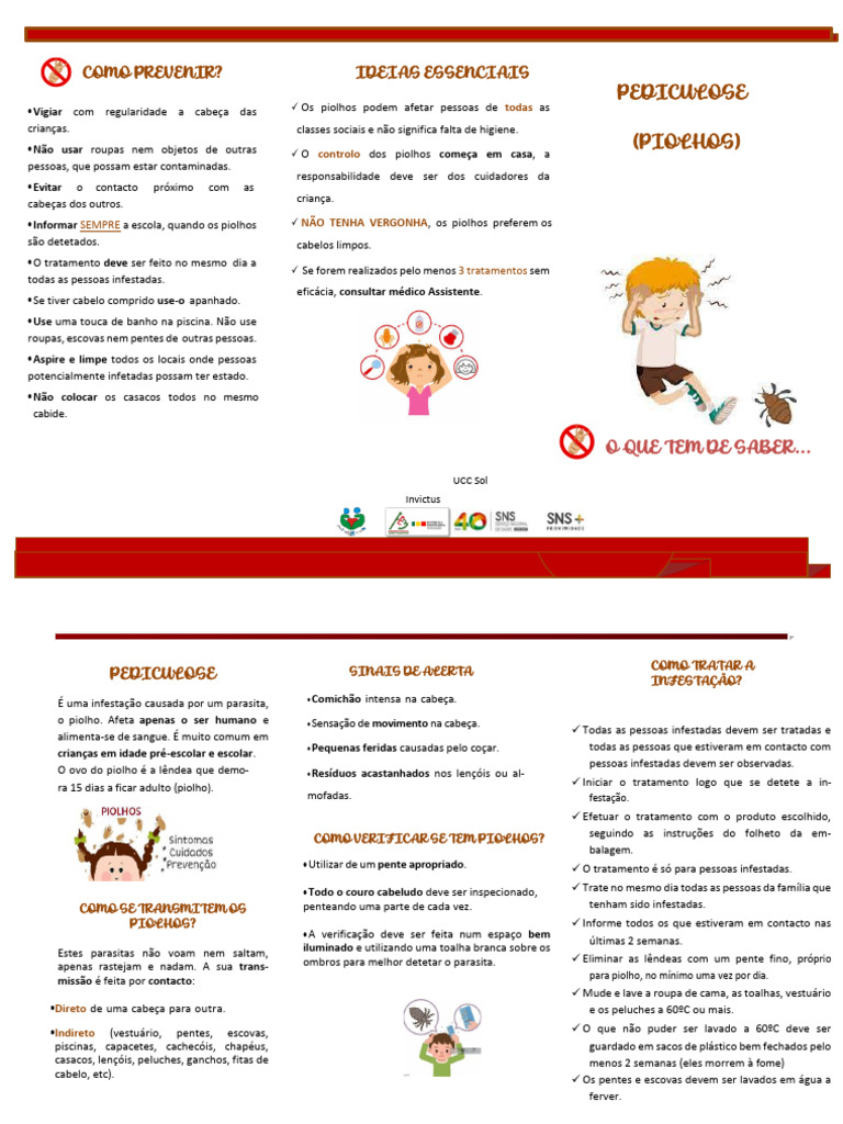 Folheto Pediculose | PDF | Roupas