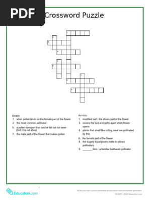 Flower-Crossword