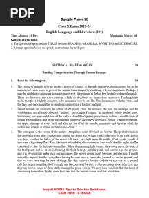 English Nodia Sample Paper 28