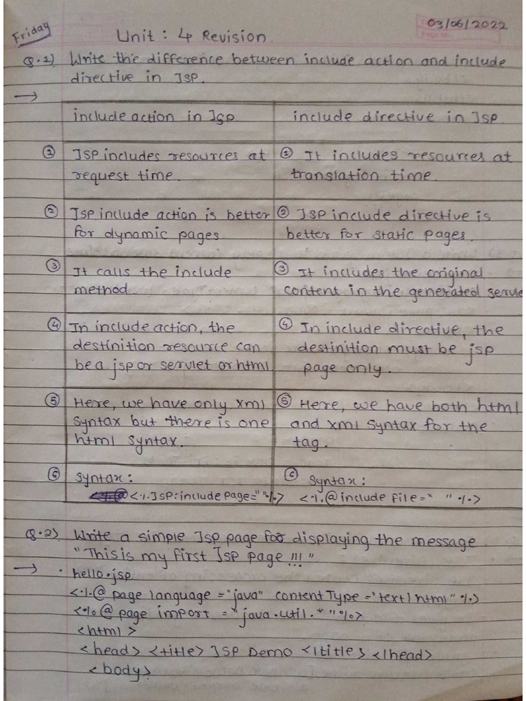 WT Unit 4 Questions | PDF