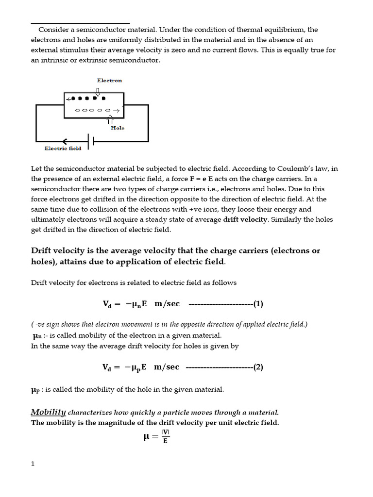 Semiconductor Conductivity and Hall Effect | PDF | Semiconductors ...