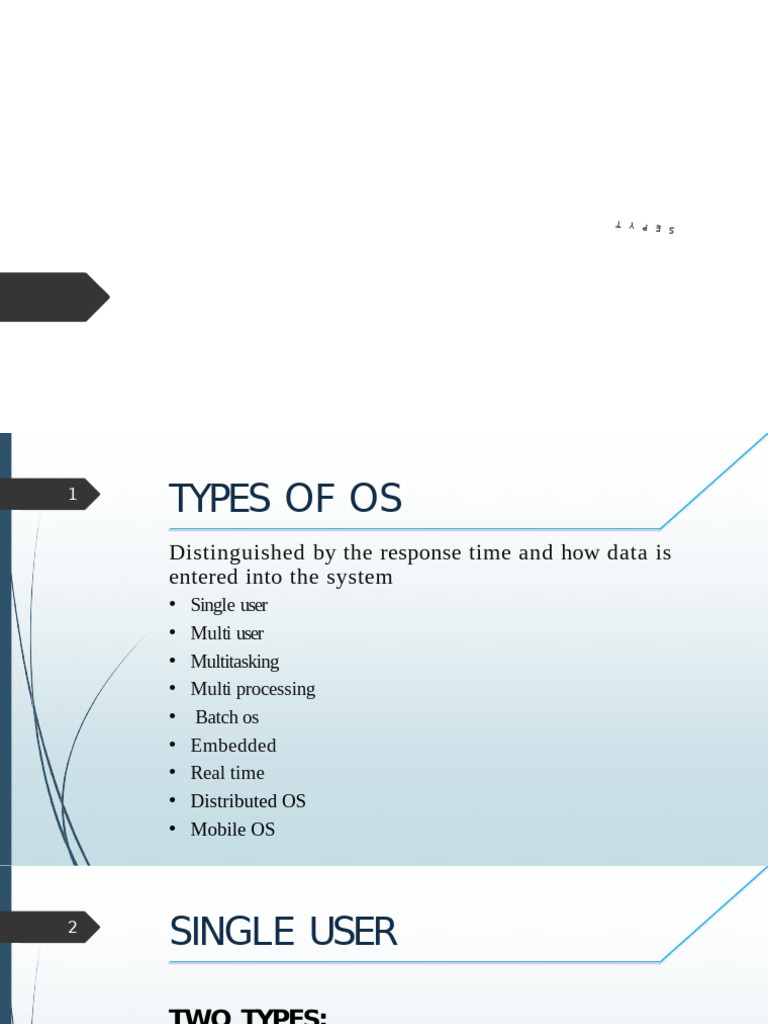 Types of Operating System | PDF | Operating System | Computing Platforms