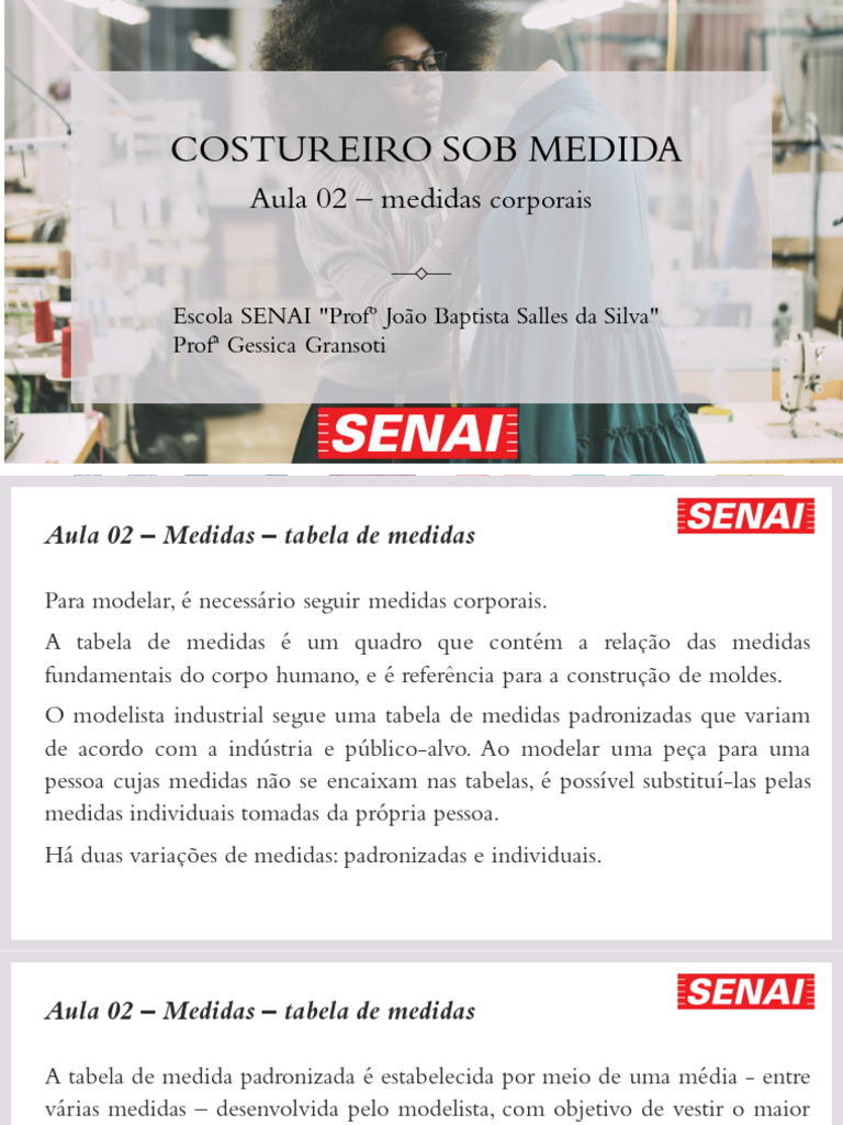 Tabela de Medidas para Modelagem de Roupas | PDF | Roupas | Saia