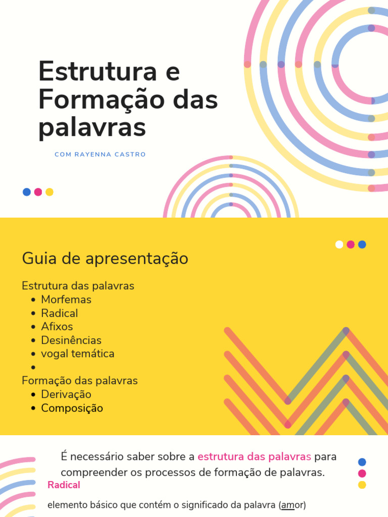 Estrutura e Formação de Palavras | PDF | Morfologia | Linguística