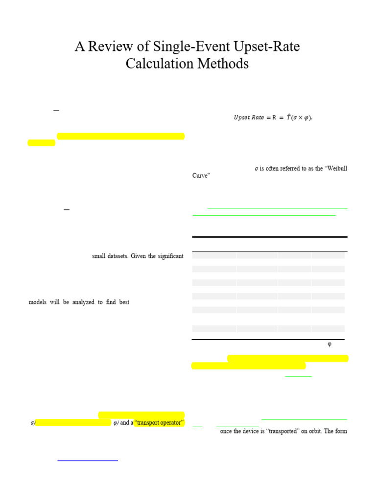 Evaluating Upset Factor Calculation Methods | PDF | Cross Section ...