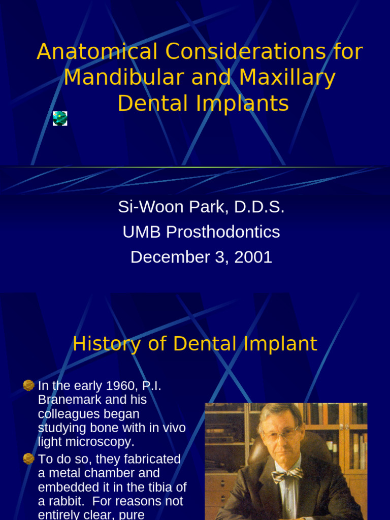 Dental Implant Anatomy Guide | PDF | Dental Implant | Human Head And Neck