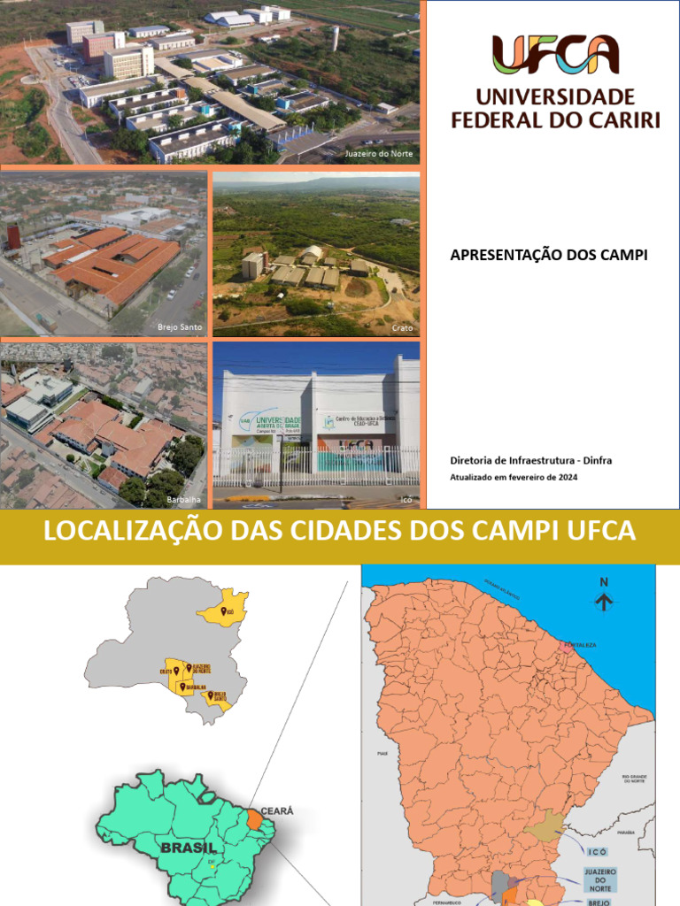 Localização dos Campi da UFCA | PDF