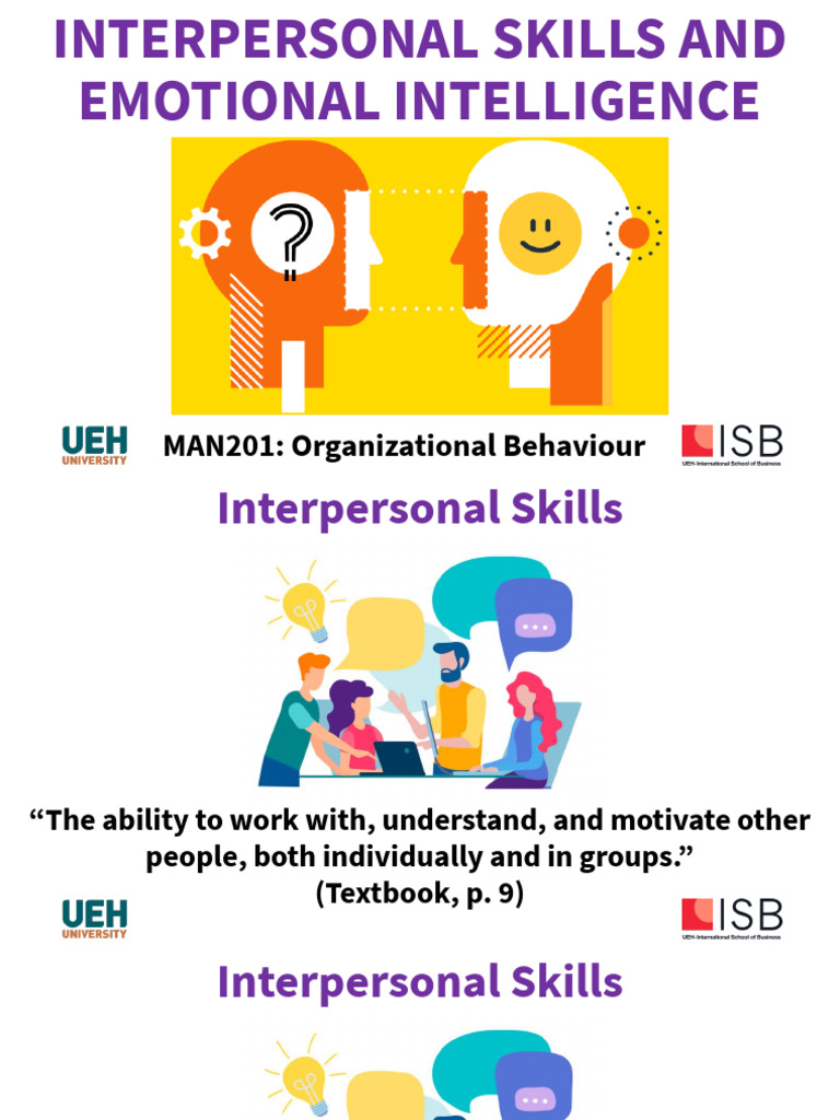 Session 2 - Interpersonal Skills and Emotional Intelligence | PDF ...