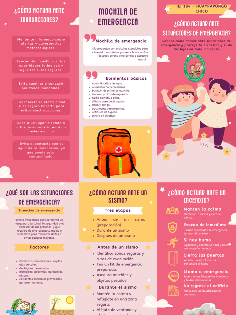 ¿Cómo Actuar Ante Situaciones de Emergencia | PDF | Emergencia | Temblores