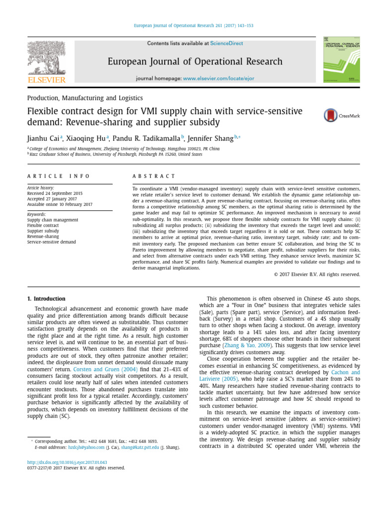 VMI Agreement Template for Supply Chains | PDF | Retail | Supermarket