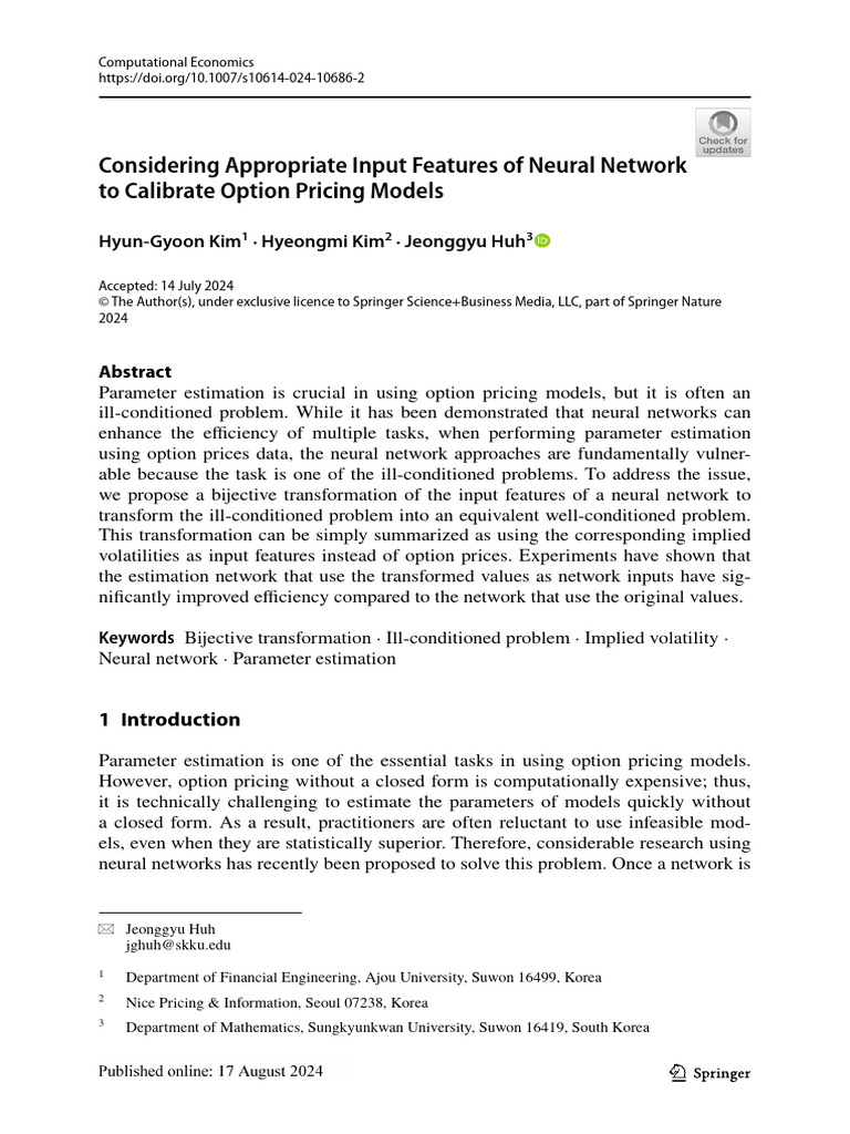 Considering appropriate input features of neural network to calibrate