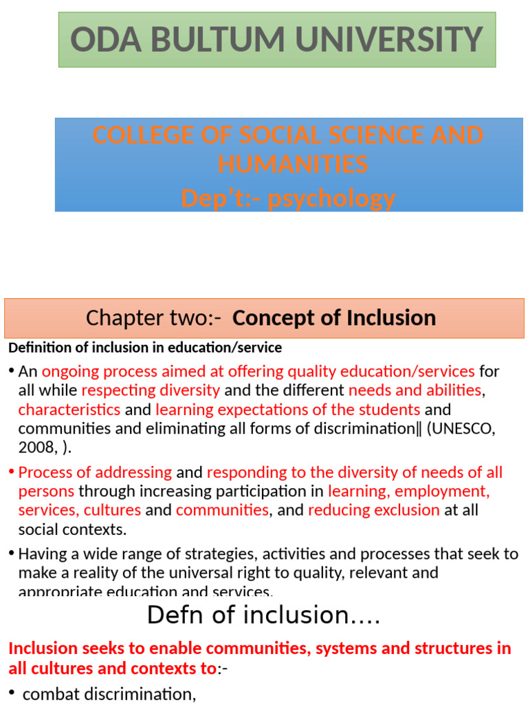 Understanding Inclusion in Education | PDF | Inclusion (Education ...