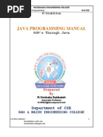 JNTU JAVA Lab Manual Programs