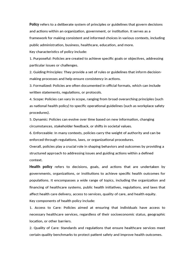 Health Policy Framework in Ethiopia | PDF | Health Care | Policy