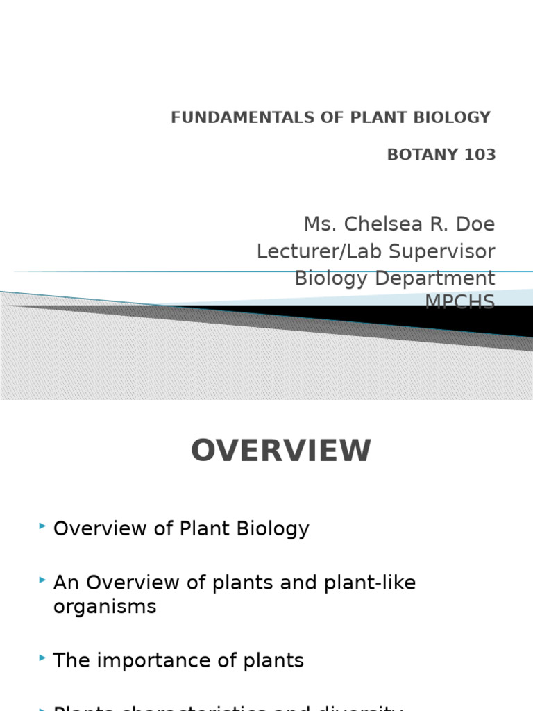 Introduction to Plant Biology | PDF | Plants | Botany