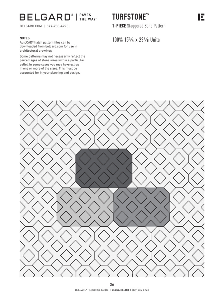 P116 Turfstone Staggered-Pattern | PDF