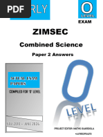 ZIMSEC O Level Combined Science Past Exam Paper 2 Set 2 | PDF ...