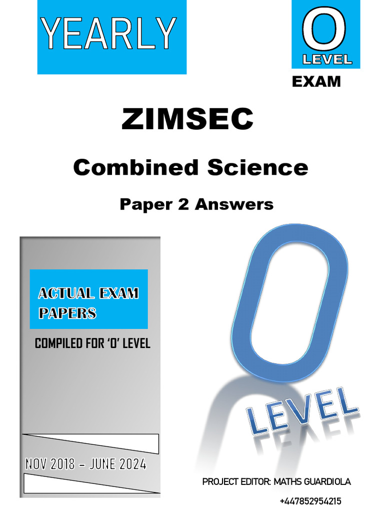 ZIMSEC Combined Science Paper 2 Answers | PDF | Qualifications ...