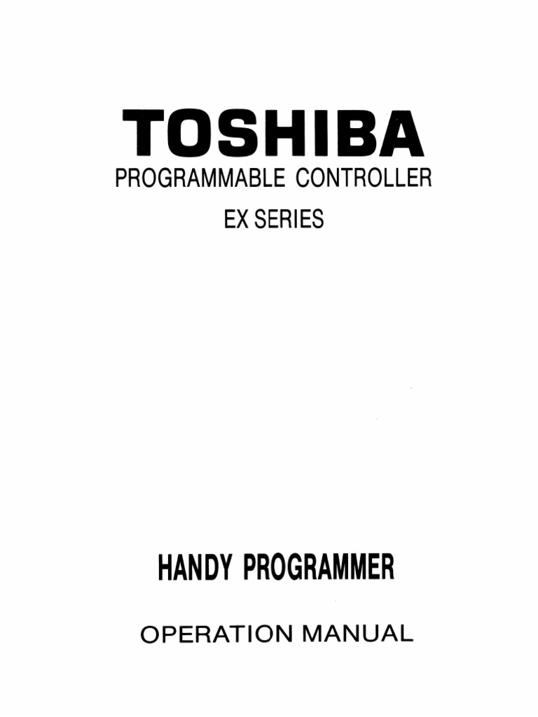 EX100 Handy Programmer Manual - 519 | PDF