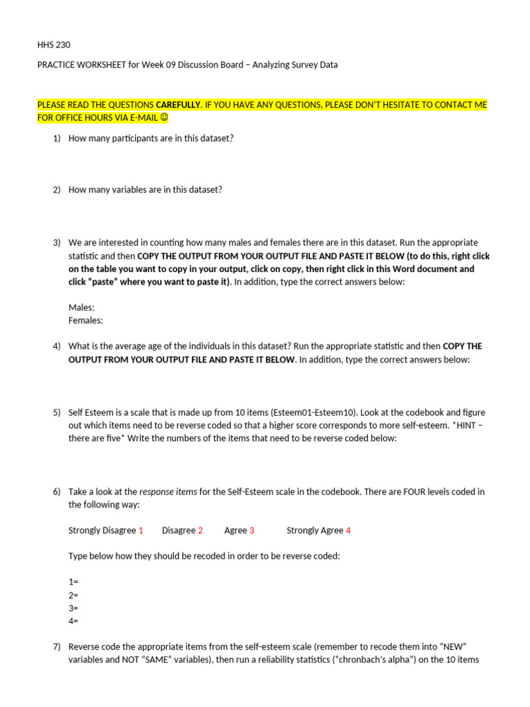 Data Analysis for HHS Students | PDF | Cronbach's Alpha | Statistical ...