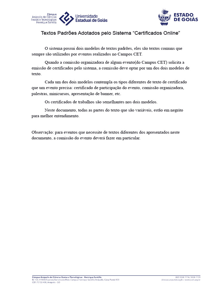 modelos de texto | PDF