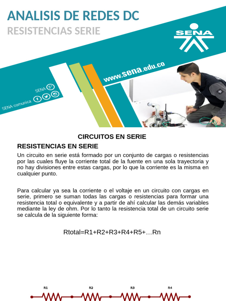 Análisis de Resistencias en Serie | PDF | Resistencia Eléctrica y ...