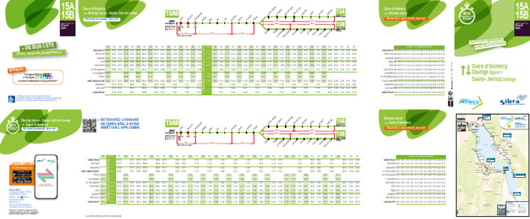 Horaires Bus Ligne 15A et 15B Annecy | PDF