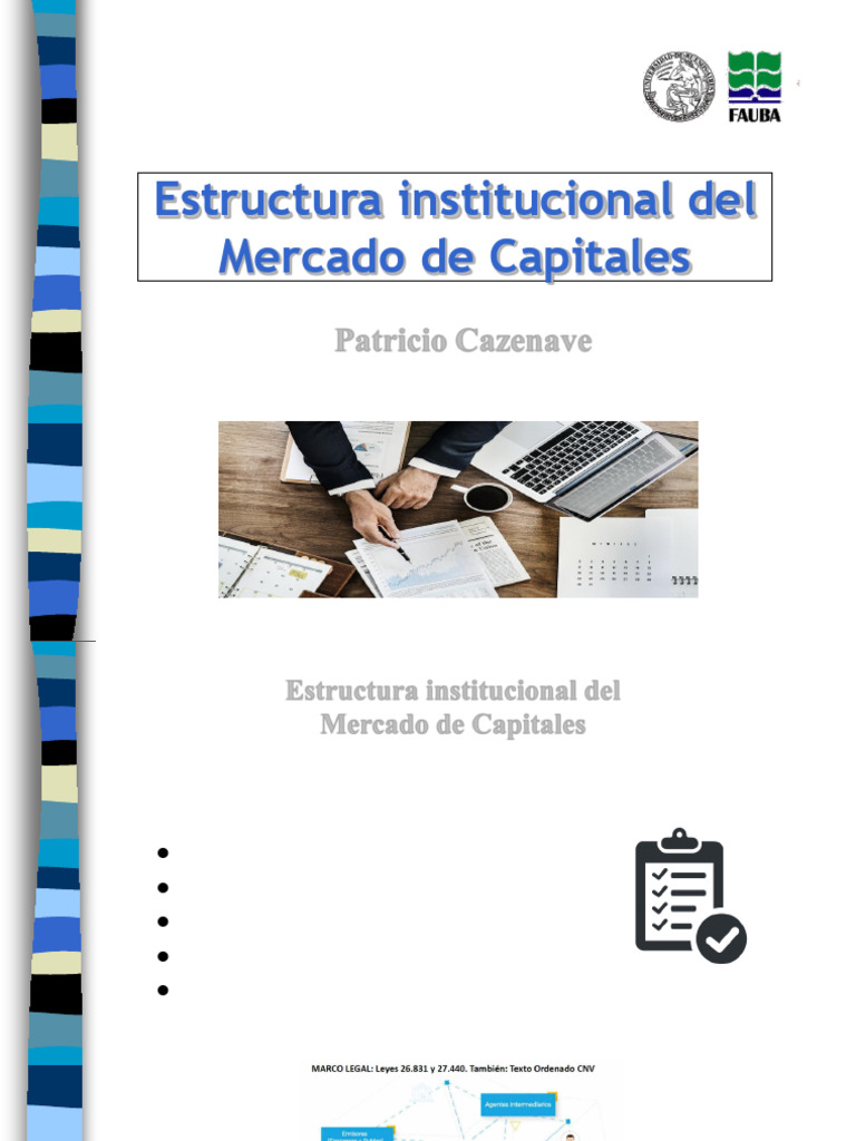 Estructura Del Mercado de Capitales Patricio Cazenave | PDF | Economias