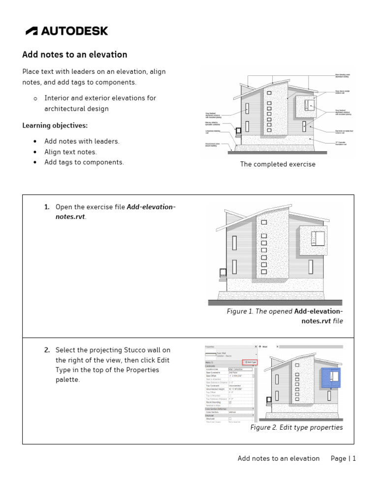 SBS - M2 02 Add Notes To An Elevation | PDF | Tag (Metadata) | Software