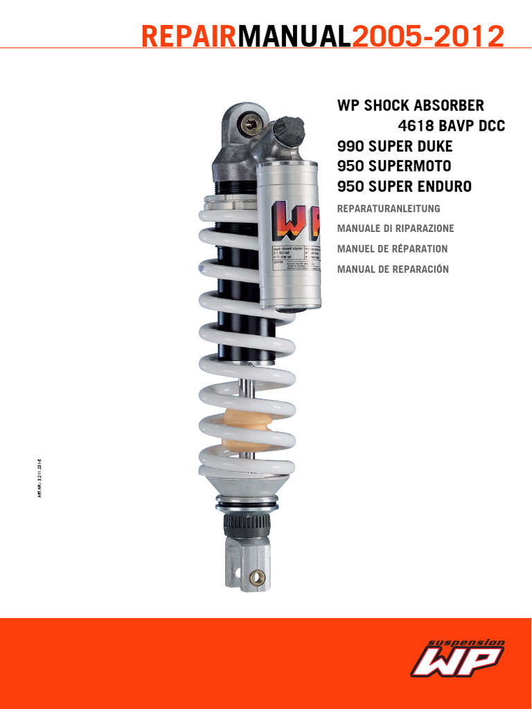 KTM Workshop Repair Service Manual – 2003-2005 950 Adventure & 990 Super Duke (Paper)