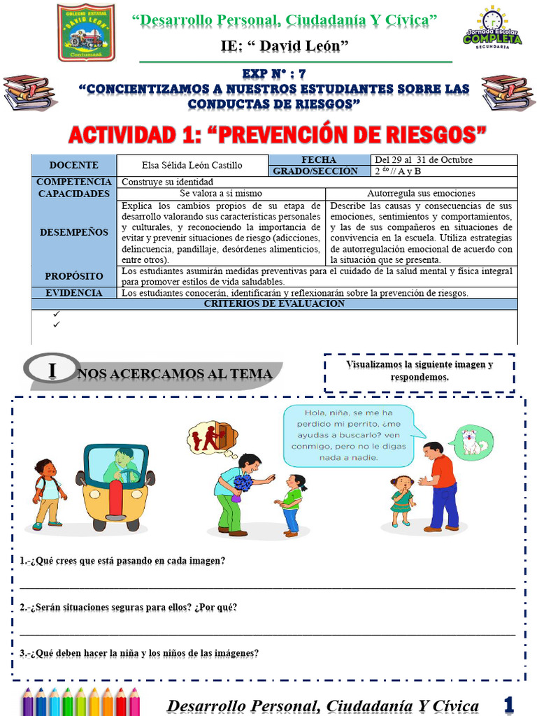 1 - Ficha de Aprendizaje N 07 | PDF | Las emociones | Desarrollo personal