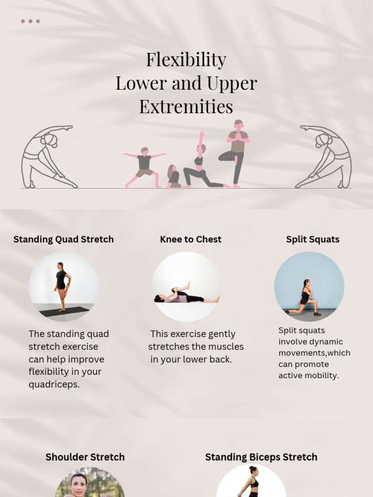 Flexibility Exercises for Lower Body | PDF | Wellness