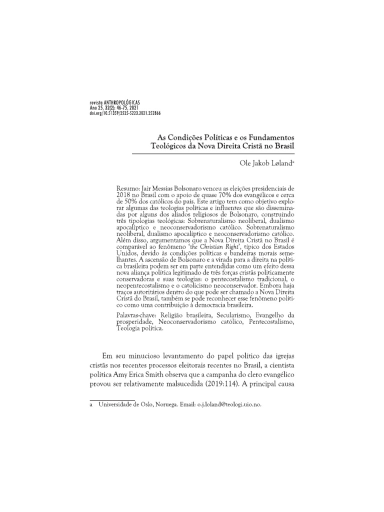 As Condições Políticas e Os Fundamentos | PDF