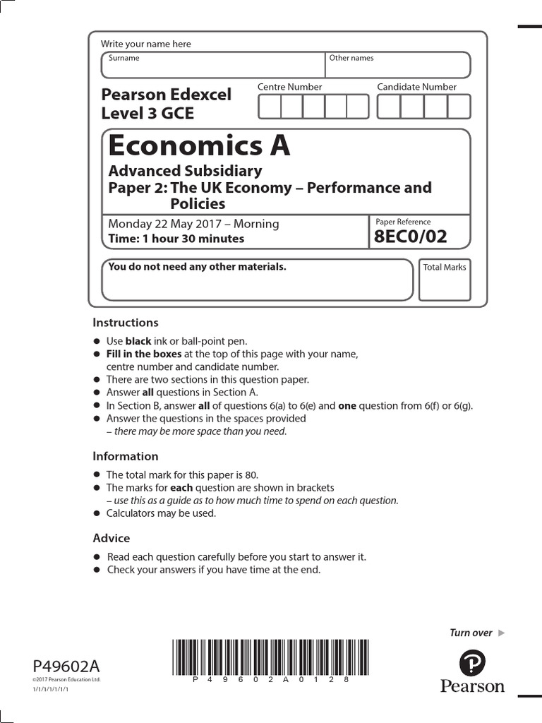 Economics A Level Exam Paper 2 Guide | PDF | Economic Growth ...