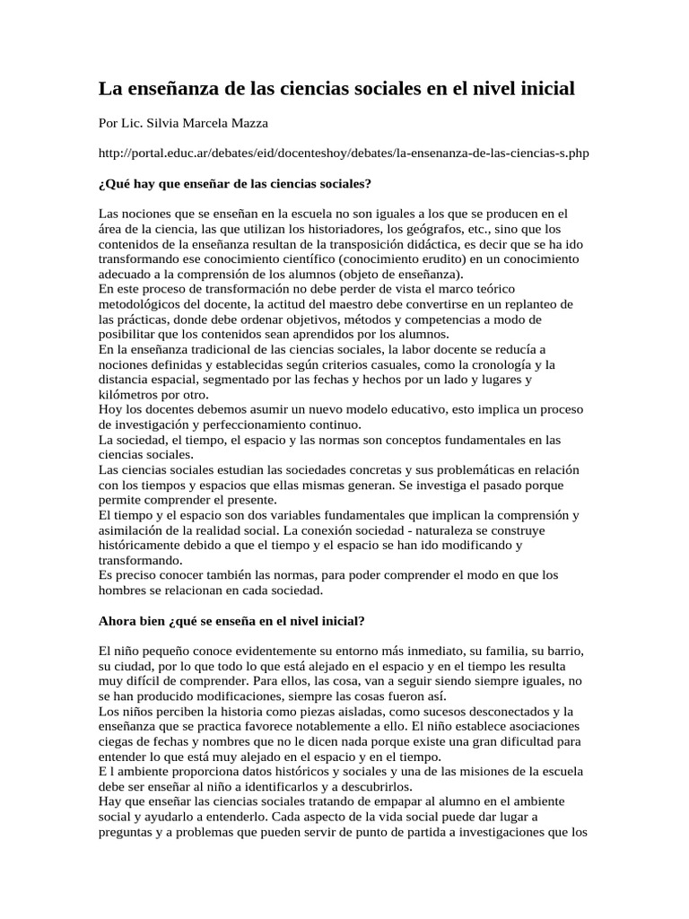 3 La - Ensenanza - de - Las - Ciencias - Sociales - en - El - Nivel ...