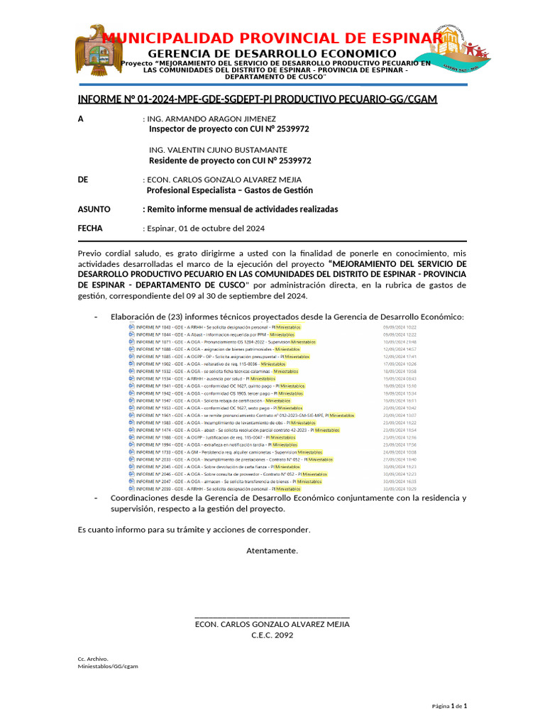 Informe #01 - Gde - Gonzalo | PDF | Hogar, jardinería y bricolaje ...