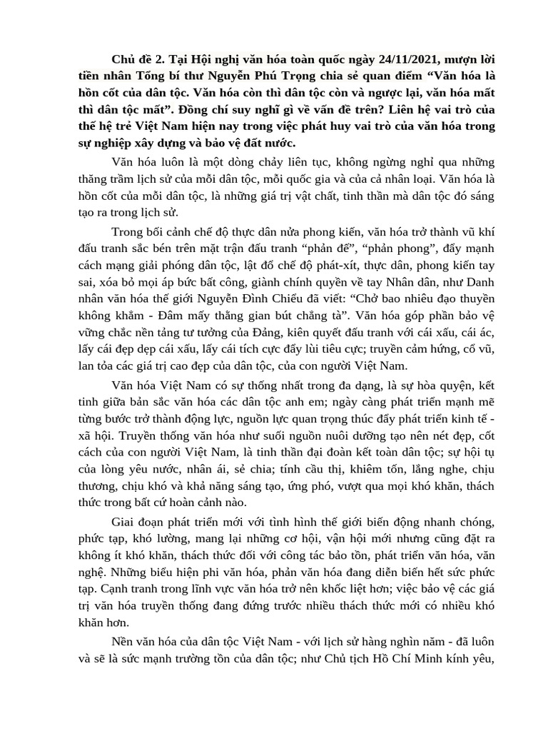 Chủ đề 2 | PDF