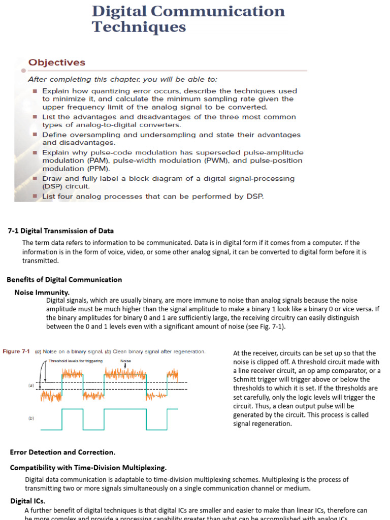 chapter 7 | PDF | Digital Electronics | Sampling (Signal Processing)