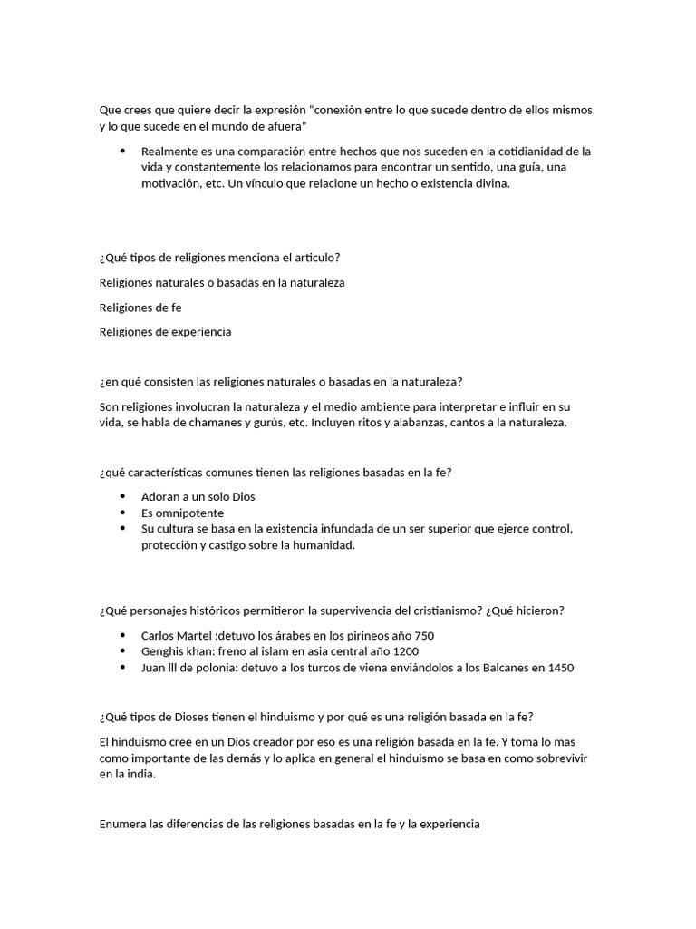 Que Crees Que Quiere Decir La Expresión | PDF | Dios | Actitud psicológica