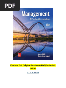Management A Practical Introduction 10th Edition Textbook