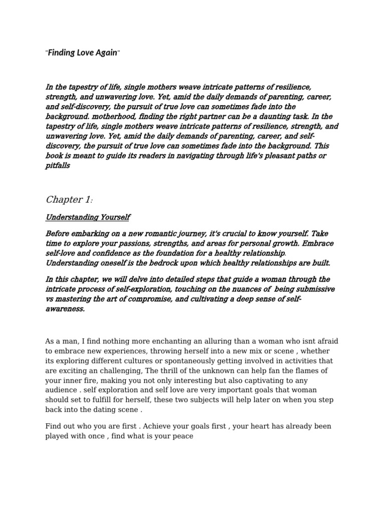 Single Mothers Guide Books | PDF | Personal Development | Psychological ...