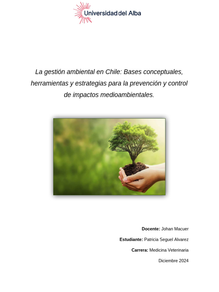 Gestión Ambiental y Normativa en Chile | PDF | Entorno natural