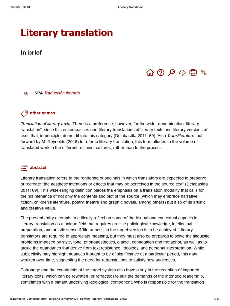 Literary Eng Pdf Poetry Translations