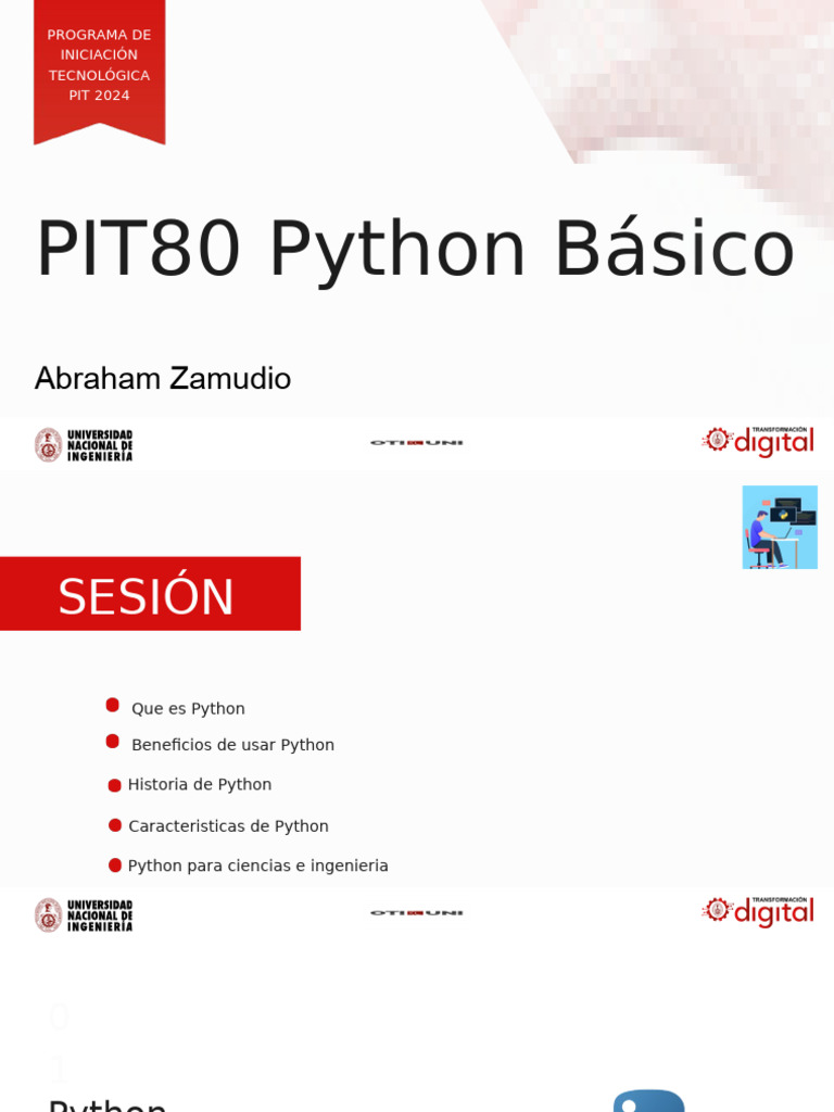 Clase 1 | PDF | Python (lenguaje de programación) | Lenguaje de ...