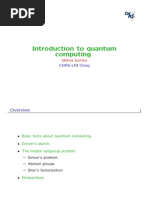 Introduction To Quantum Computing: Miklos Santha