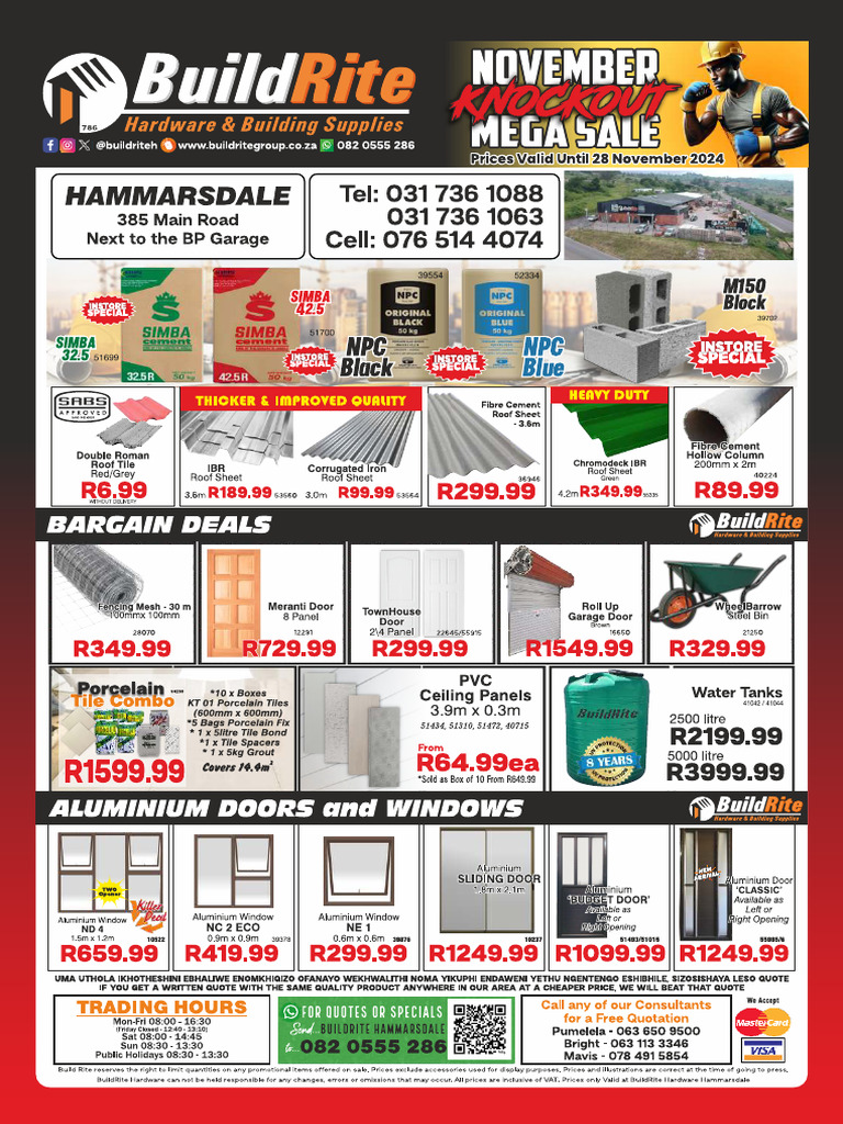 Hammarsdale November Sale | PDF