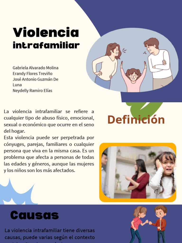 Prevención de la Violencia Intrafamiliar | PDF | Violencia doméstica ...